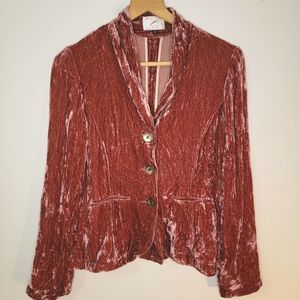Vintage Holly of Hanoi Silk Velvet Blazer
